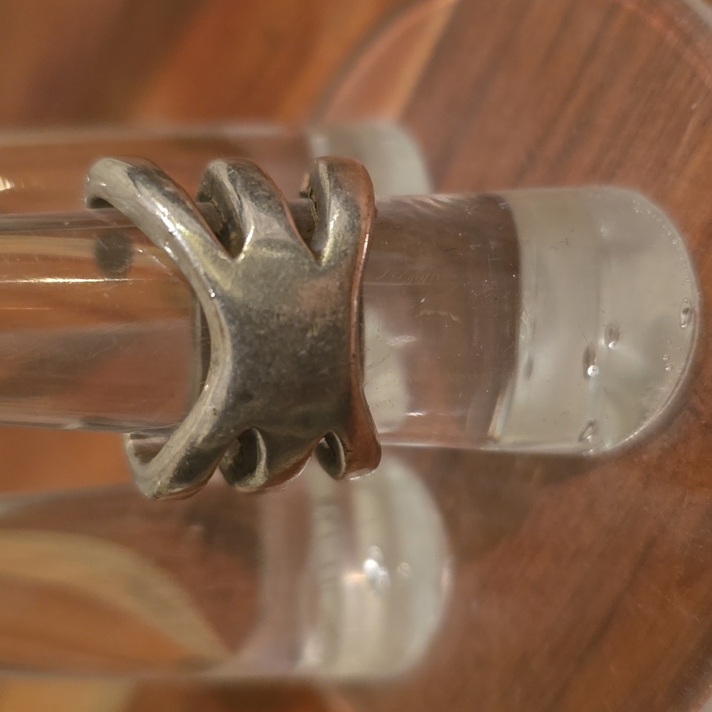 Crystal Silver Ring - image 3